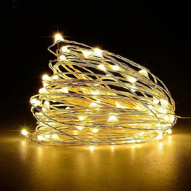Fairy Lights Plug in 8 Modes 20M 200 LED USB String Lights with Adapter Remote
