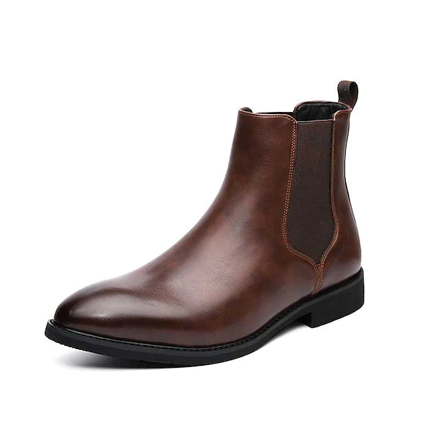 Men's Boots Chelsea Boots Classic British Daily Outdoor PU