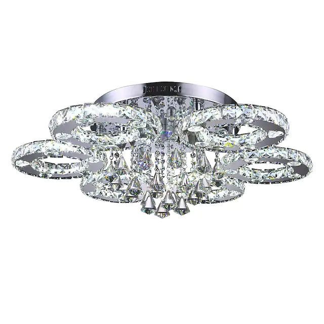 1-Light 80 cm Ceiling Light LED Chandelier Crystal Flush Mount Lights