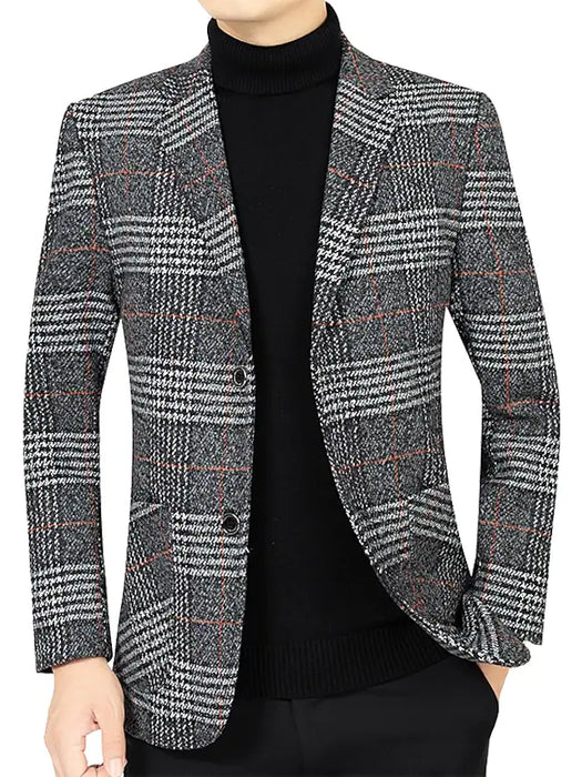 Men's Blazer Sport Jacket Sport Coat Thermal Warm Breathable Wedding Work Business