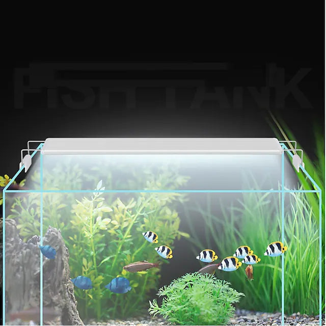 Super Slim LEDs Aquarium Lighting Aquatic Plant Light Extensible Waterproof Clip on Lamp For Fish Tank