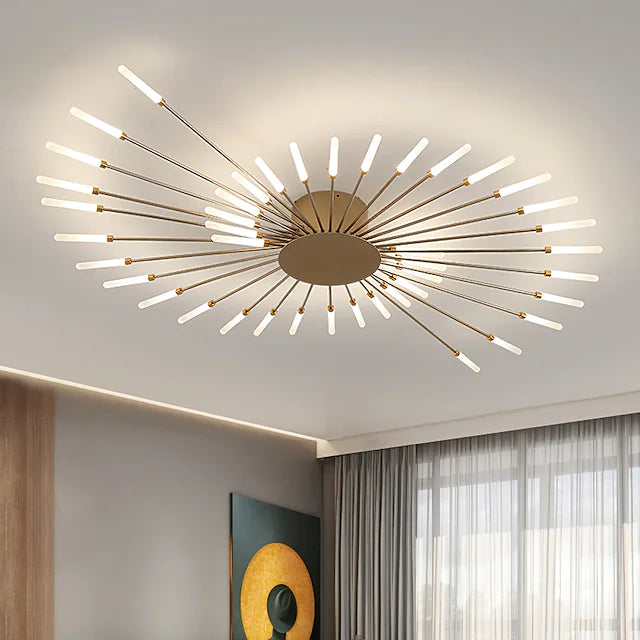 42-Light LED Ceiling Light 105 cm Cluster Design Chandeliers Metal LED Nordic Style Living Room Lights 110-120V 220-240V