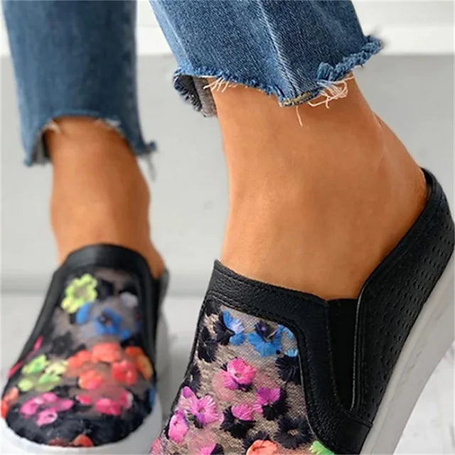 Women's Slip-Ons Comfort Shoes Outdoor Daily Flat Heel Round Toe