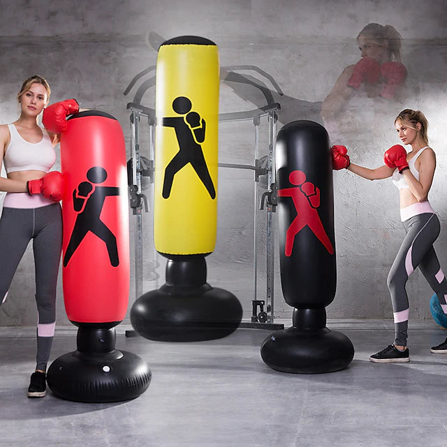 Inflatable Boxing Punching Bag for Taekwondo Martial Arts Kick Boxing Muay Thai