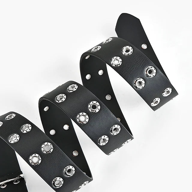 Women's Unisex PU Buckle Belt Wide Belt PU Leather Prong Buckle