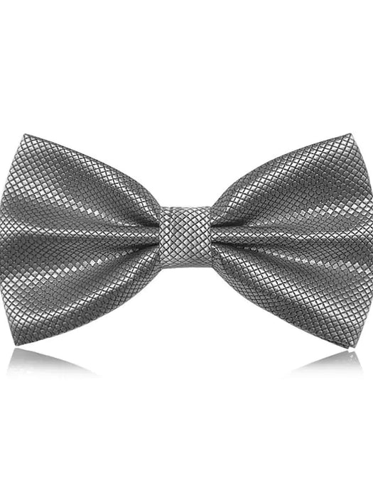 Men's Classic Bow Ties On Formal Solid Tuxedo Bowtie Wedding Party Work Bow Tie - Plaid